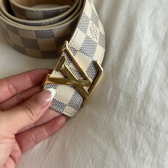 Louis Vuitton Waist Belt Damier Azur LV Initiales Damier Azur Pattern - Picture 2 of 12